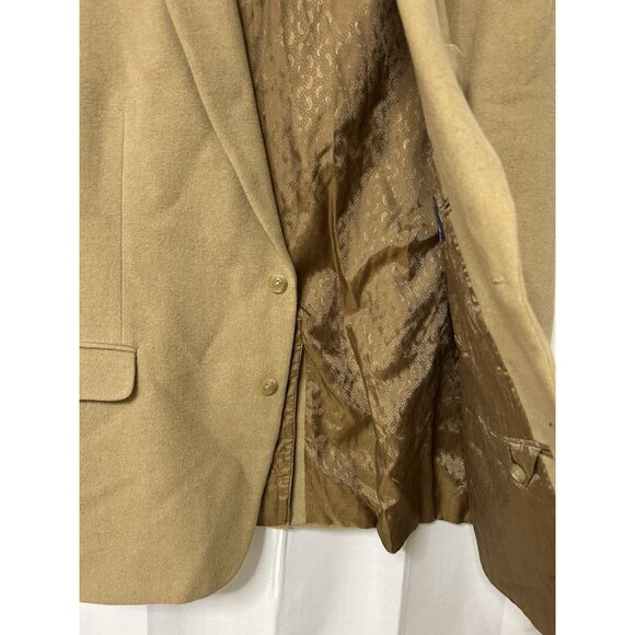 Lauren Ralph Lauren Camel Hair Blazer Mens 52R Brown Tan Suit Jacket Sport Coat - Picture 2 of 6